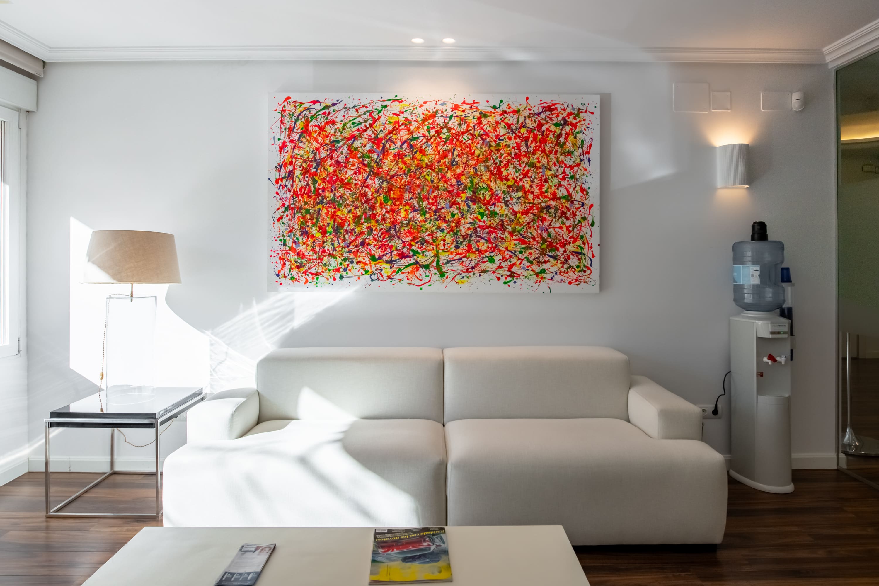 Clínica dental Delgado y Delgado Madrid Sala de espera Barrio de Salamanca